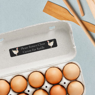 Return Carton Egg Carton Label