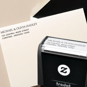 Return Home Address Stamp for Invitations