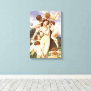 Return of Spring (Le Printemps) by Bouguereau Canvas Print