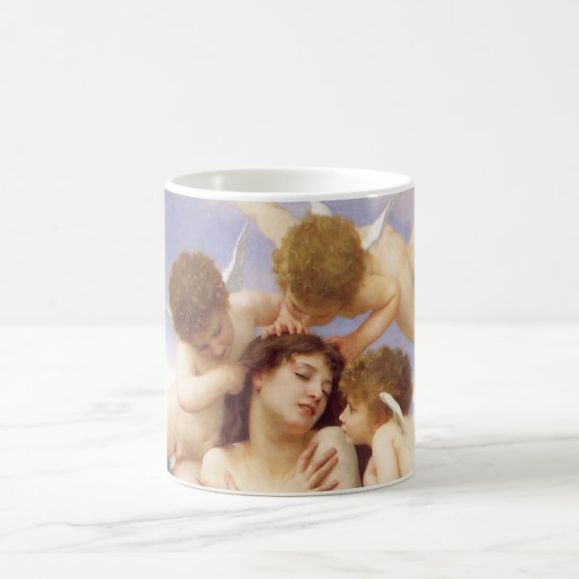 Return of Spring (Le Printemps) by Bouguereau Coffee Mug (Center)