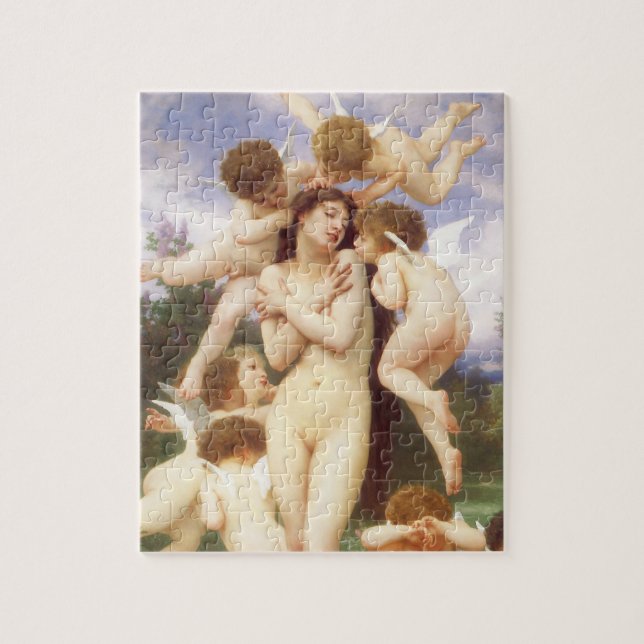 Return of Spring (Le Printemps) by Bouguereau Jigsaw Puzzle (Vertical)