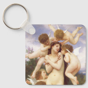 Return of Spring (Le Printemps) by Bouguereau Key Ring