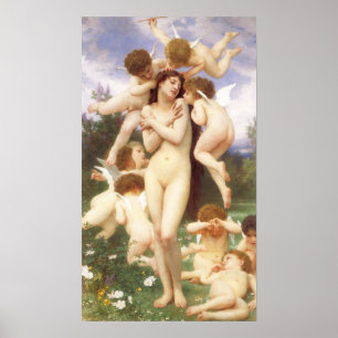 Return of Spring (Le Printemps) by Bouguereau Poster