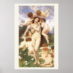 Return of Spring (Le Printemps) by Bouguereau Poster