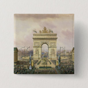 Return of the Ashes of the Emperor to Paris 15 Cm Square Badge