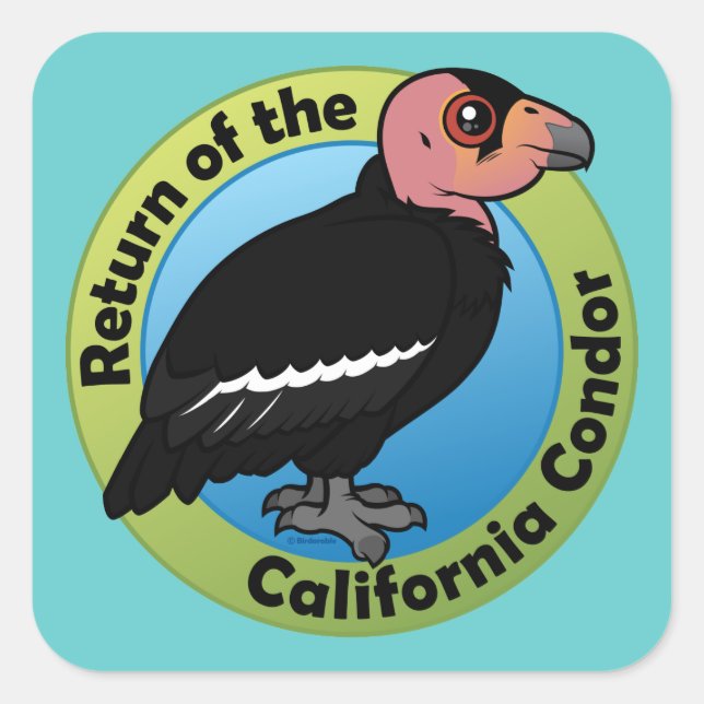 Return of the California Condor Square Sticker (Front)