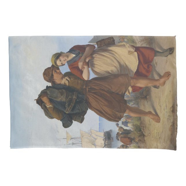 Return of the Fisherman (by Rudolf Jordan) Pillowcase (Front-Left)