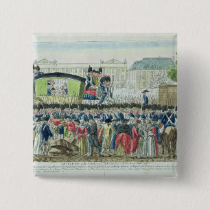 Return of the French Royal Family to Paris 15 Cm Square Badge