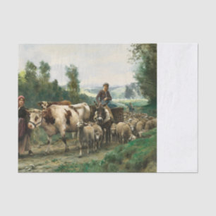Return of the Herd by Julien Dupre Tissue Paper