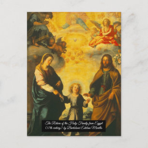 Return of the Holy Family from Egypt  Postcard