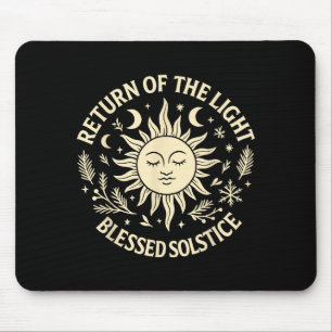 Return Of The Light Blessed Solstice Celestial Sun Mouse Mat