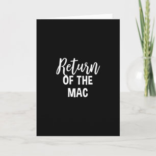Return Of The Mac Happy Thanksgiving Funny Group M Card