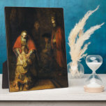 Return of the Prodigal Son by Rembrandt Plaque<br><div class="desc">The Prodigal Son, also known as Two Sons, Lost Son and The Running Father is one of the parables of Jesus. It appears in only one of the Canonical gospels of the New Testament. According to the Gospel of Luke (Luke 15:11-32), a father, in response to his demands, gives the...</div>
