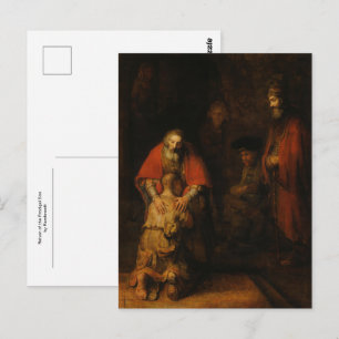 Return of the Prodigal Son by Rembrandt Postcard