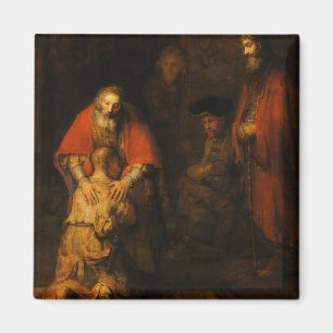 Return of the Prodigal Son by Rembrandt van Rijn Magnet