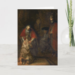 Return of the Prodigal Son, c.1668-69 Card