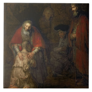 Return of the Prodigal Son, c.1668-69 Tile