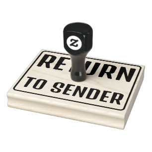 RETURN OF THE SENDER RUBBER STAMP