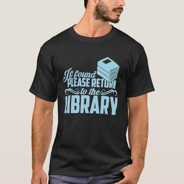 Return to Library   Book Reading Graphic Design T-Shirt (Front)