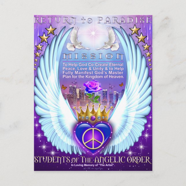 Return to Paradise Mission Postcard (Front)