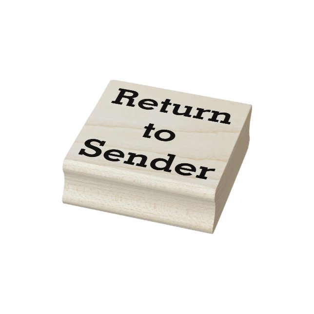 "Return to Sender" Rubber Stamp (Stamp)