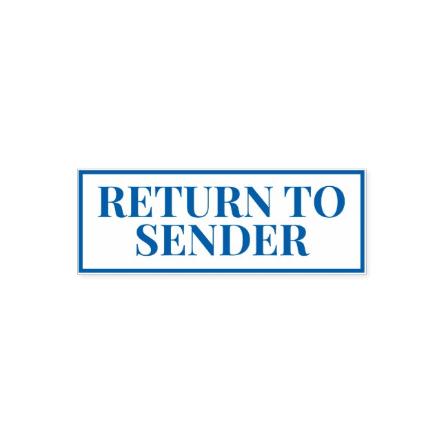 Return to Sender Self-inking Stamp (Design)