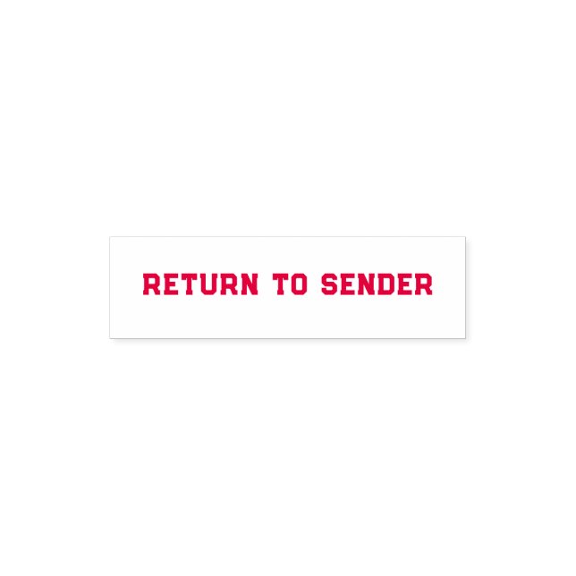 Return to Sender Self-inking Stamp (Design)