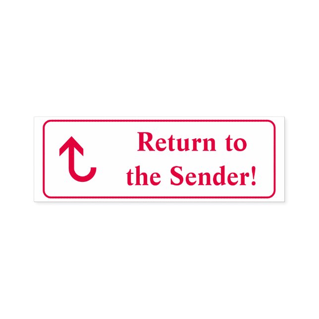 "Return to the Sender!" Rubber Stamp (Design)