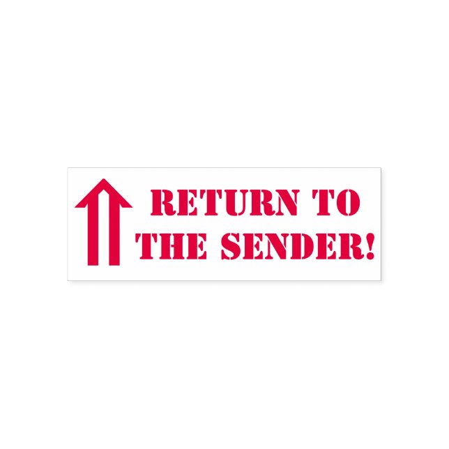 "Return to the Sender!" Rubber Stamp (Design)