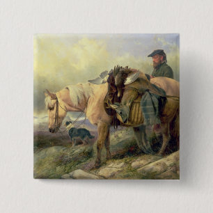 Returning from the Hill, 1868 15 Cm Square Badge