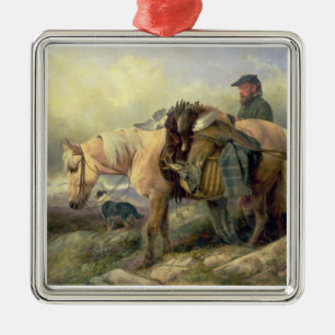 Returning from the Hill, 1868 Metal Tree Decoration