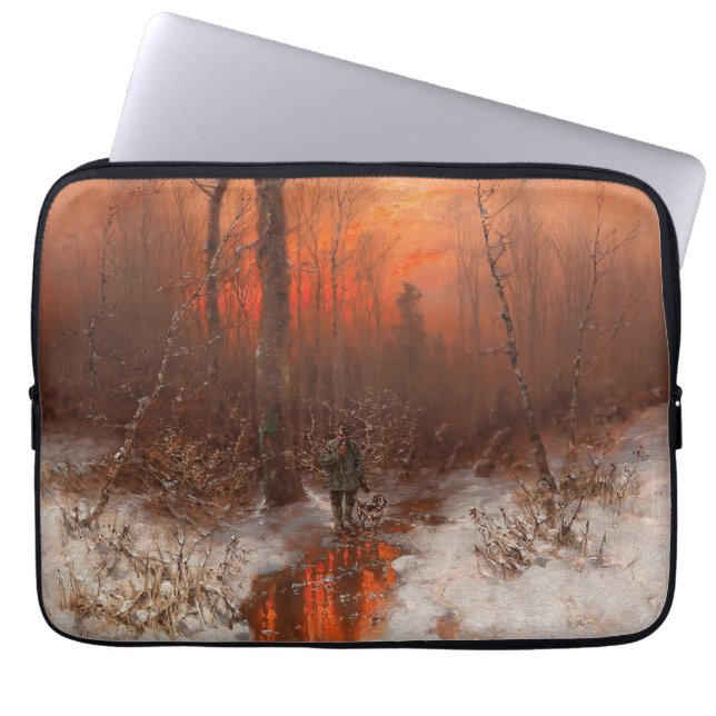 Returning Home at Sunset – Désiré Thomassin Laptop Sleeve (Front)