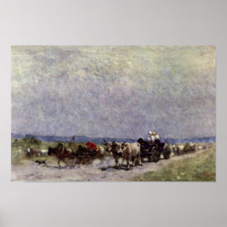Returning Home From The Fair By Grigorescu Nicolae Poster