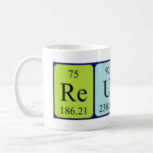 Reuben periodic table name mug