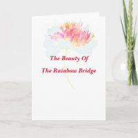 Reunion At The Rainbow Bridge Poem Folded Card