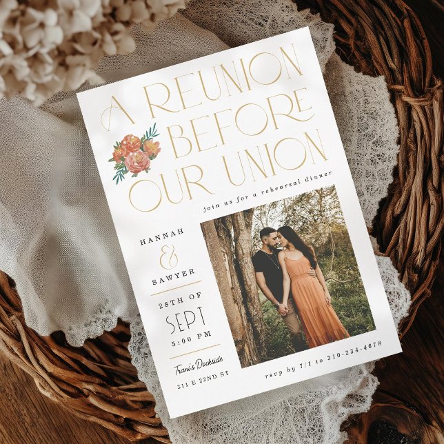 Reunion Before the Union Pre Wedding Event Invitation (Creator Uploaded)