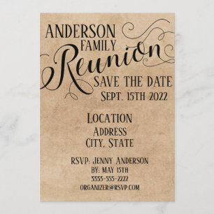 Reunion card design