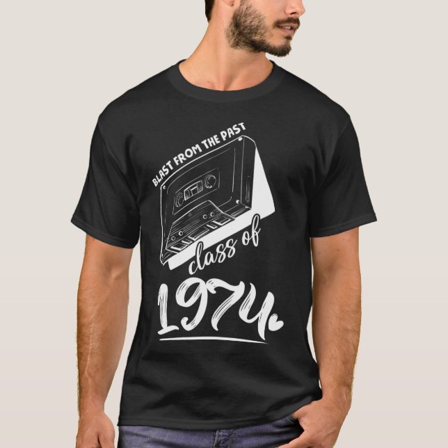 Reunion Class of 1974 School Graduation Blast From T-Shirt (Front)