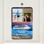 Reunion Cruise Stateroom Door Marker Beach Photo Magnet<br><div class="desc">cruise ship anchor family reunion photos couple kids travel water gold ship ocean cruise trip stateroom door marker couple coupless cabin cruises love</div>