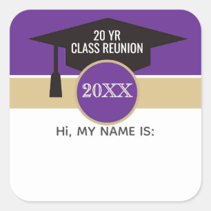 Reunion! Custom class reunion name tag