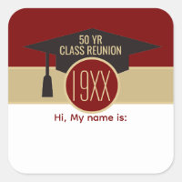 Reunion! Custom class reunion name tag