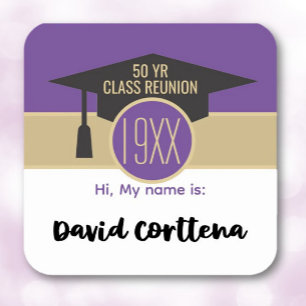 Reunion! Custom class reunion name tag