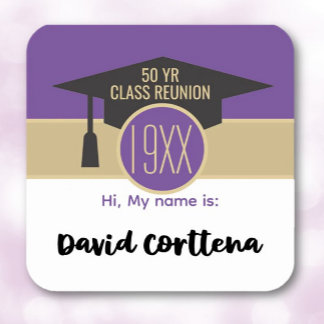 Reunion! Custom class reunion name tag