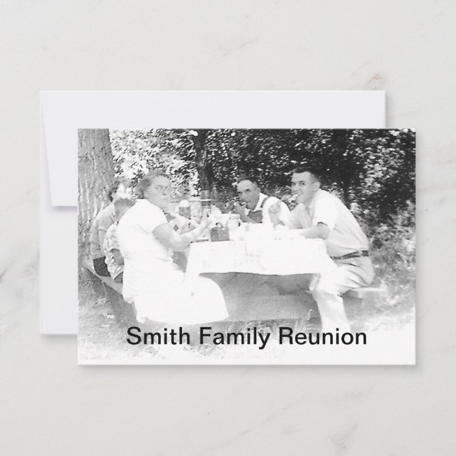 Reunion Dinner Picture Invitation (Front)