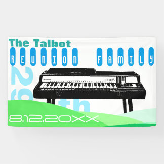 Reunion Family Organ Music Party Banner