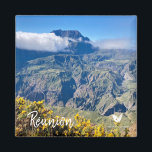 Reunion - fridge magnet by Velvet Escape<br><div class="desc">Cirque de Mafate with Piton de Neige on Réunion Island - fridge magnet by Velvet Escape,  the perfect souvenir!</div>