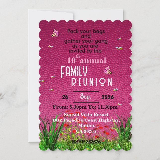 Reunion  invitation (Front)