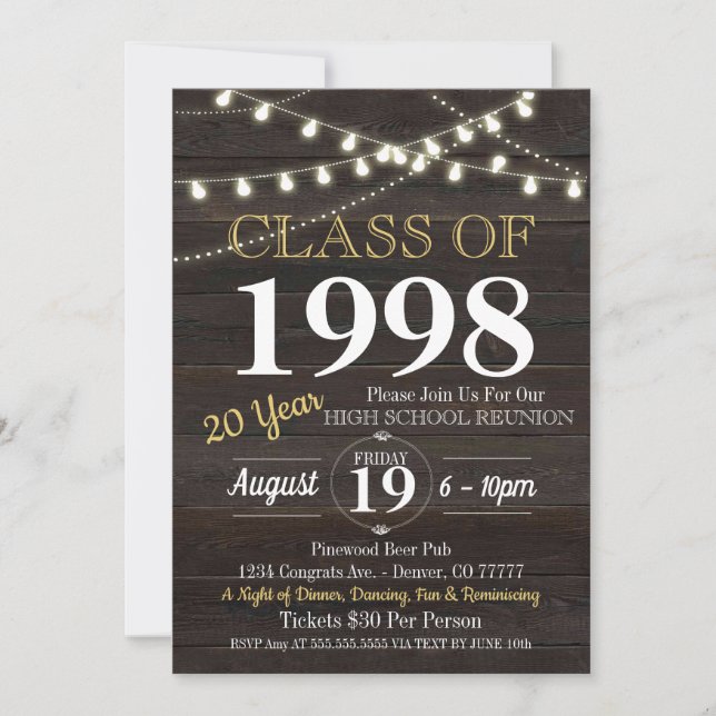 Reunion Invitation - Any Year! (Front)