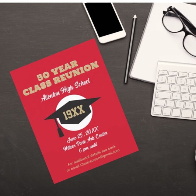 Reunion Invite! Custom Class Reunion Postcard (Creator Uploaded)