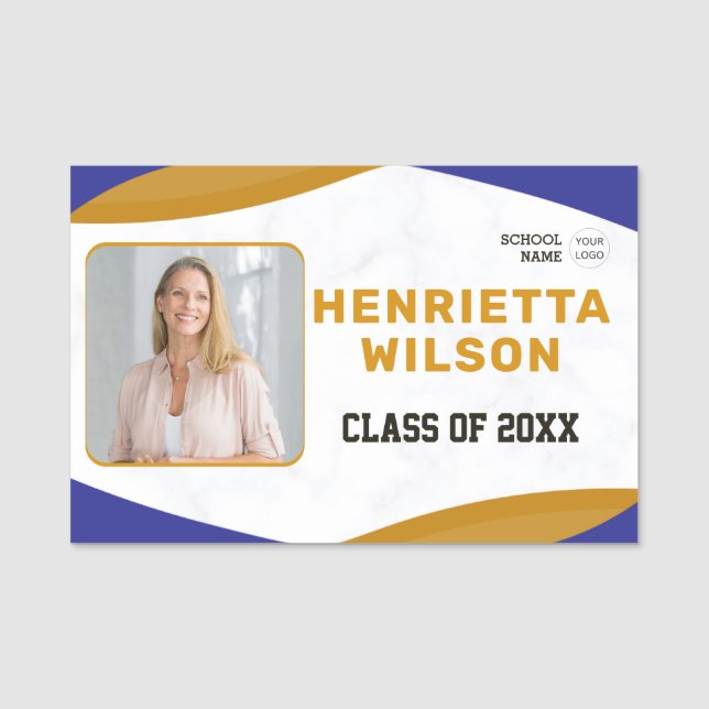 Reunion Photo Name Tags Class Reunion (Front)